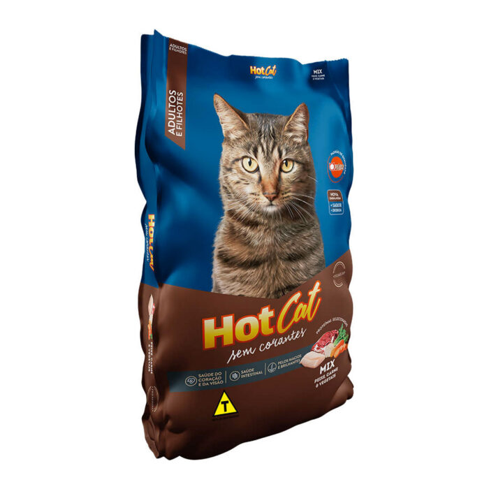 Ração HotCat Peixe | Carne 10kg