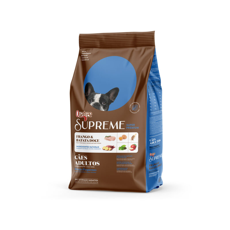 Supreme Cães Adultos Raças Pequenas Frango Batata Doce 1kg A Granel