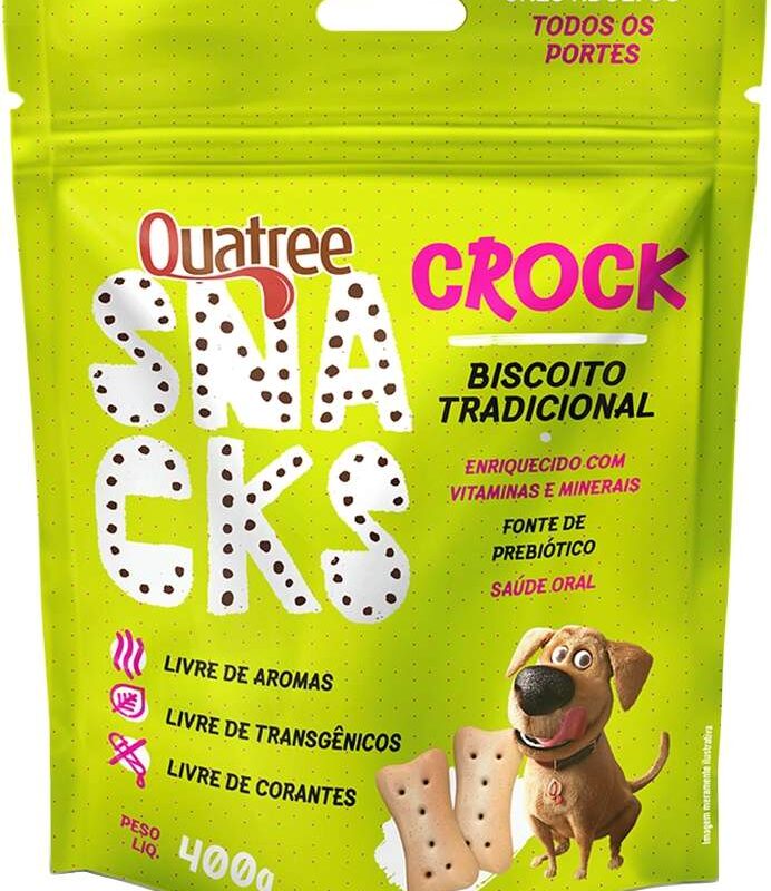 Quatree Snack Crock Biscoito Tradicional 400g
