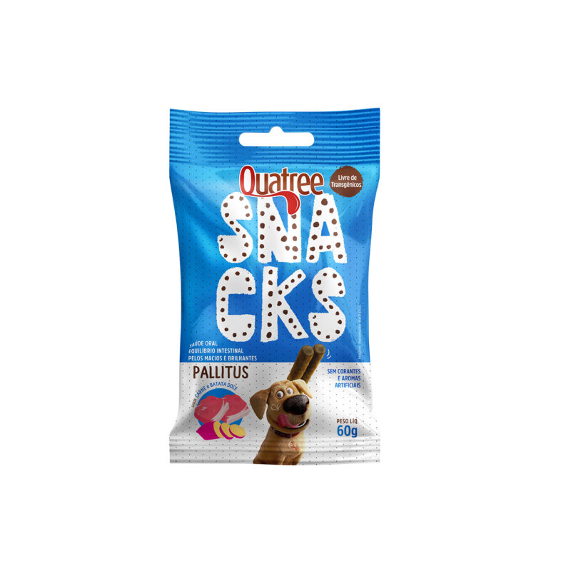 Snack Quatree Pallitus Carne Com Batata Doce 500 gr