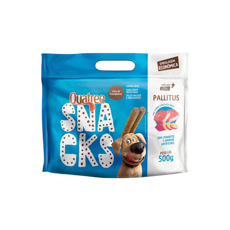 Snack Quatree Pallitus Cordeiro Com Batata Doce 500 gr