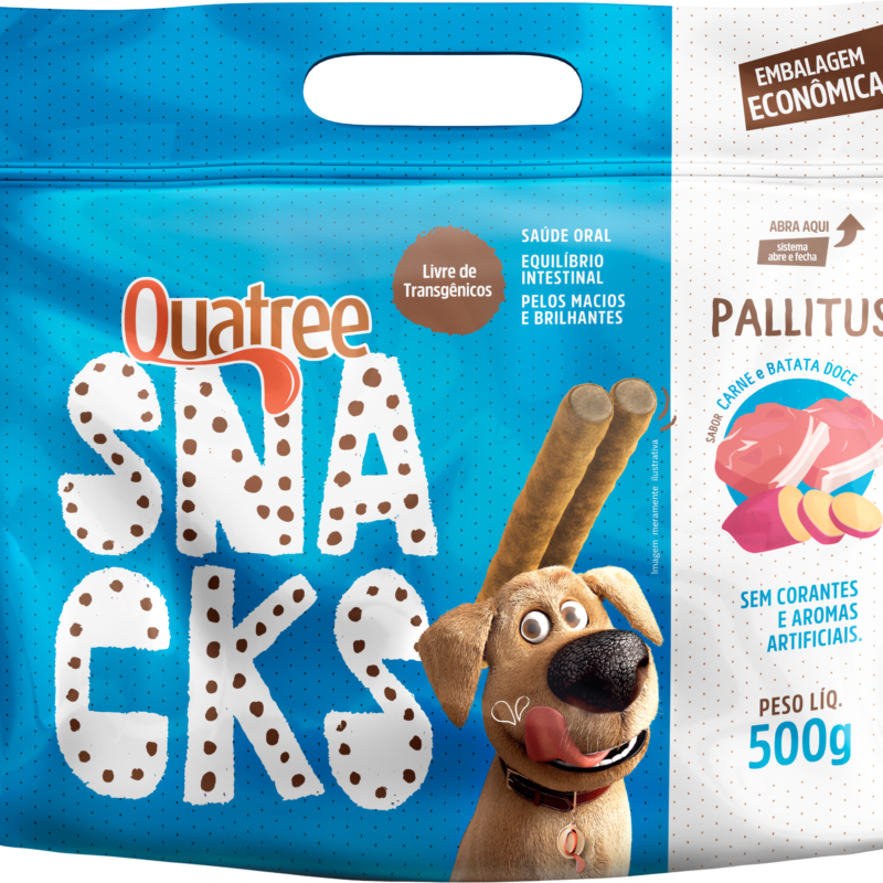 Quatree Snack Pallitus Carne Com Batata Doce 500 gr