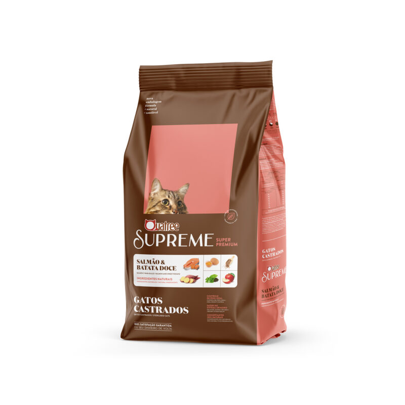 Ração Quatree Supreme Gatos Castrados Salmão & Batata Doce 15kg