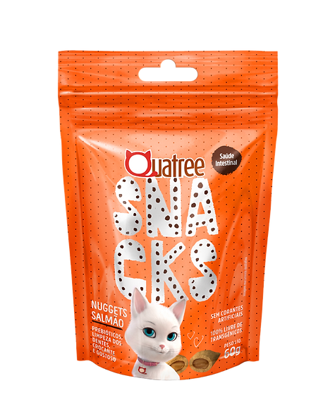 Quatree Snacks Gatos Salmão 60g