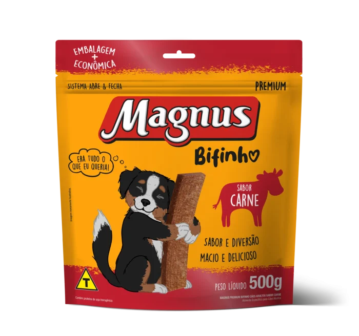 Magnus Bifinhos Cães Sabor Carne 500g