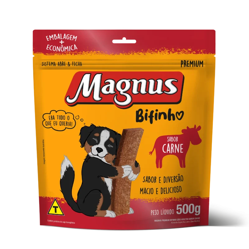 Magnus Bifinhos Cães Sabor Carne 500g