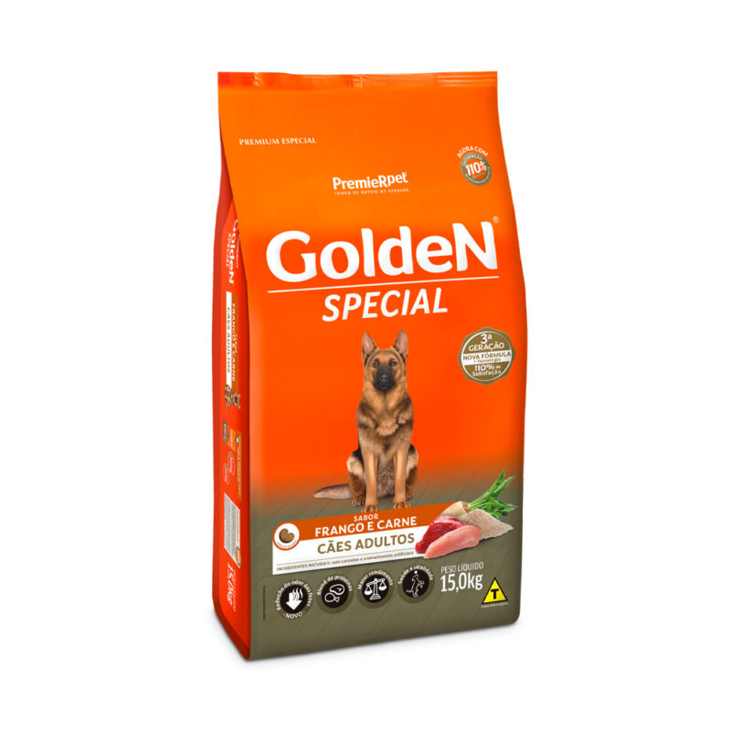 GoldeN Special Cães Adultos Frango & Carne 15kg