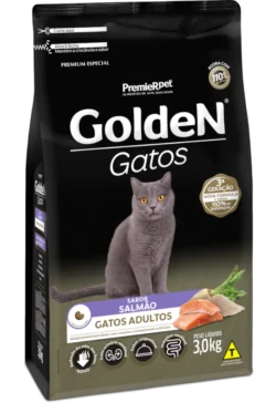 Ração Golden Gatos Adultos Salmão 3kg