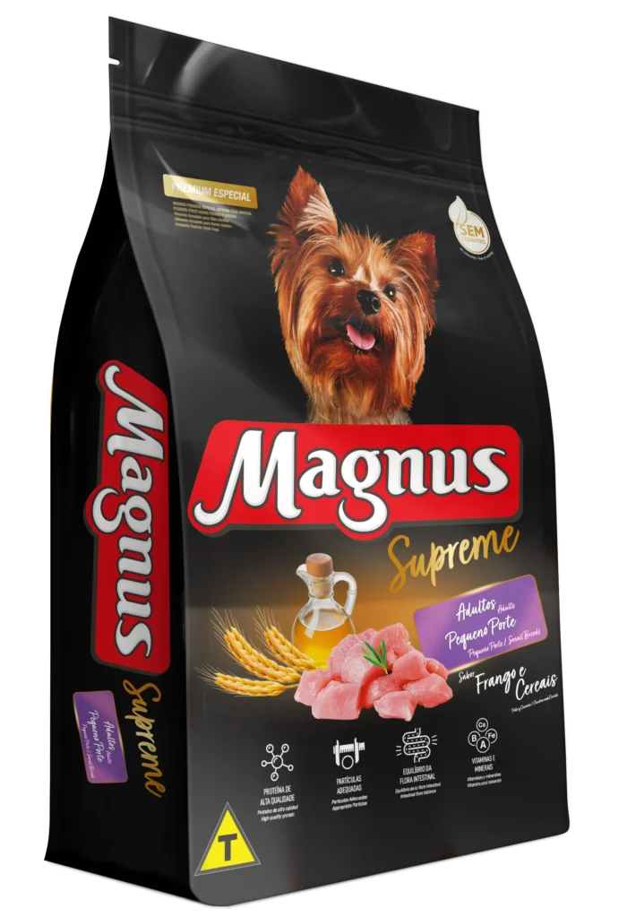Magnus Premium Especial Supreme Cães Adultos Pequeno Porte Sabor Frango e Cereais 2,5kg