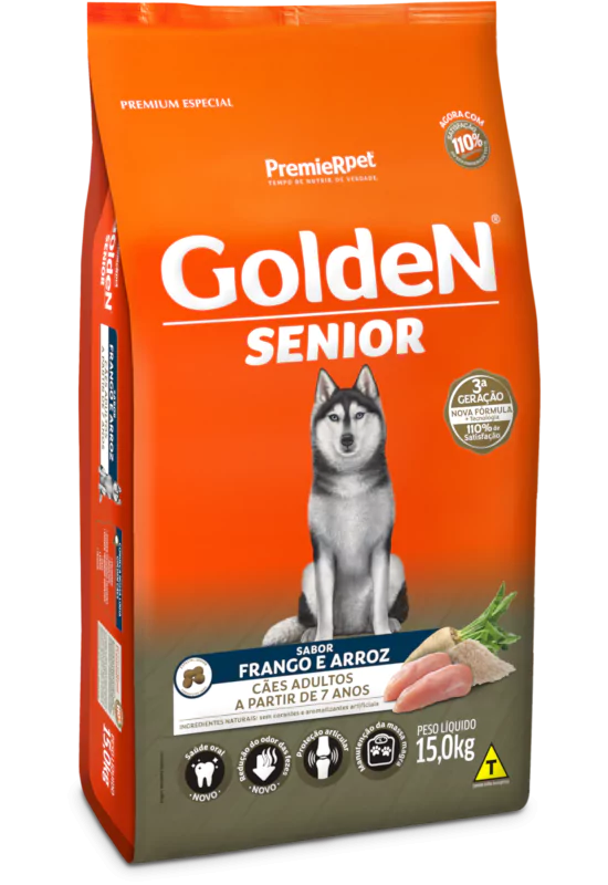 Ração Golden Fórmula Sênior Frango e Arroz 15 kg