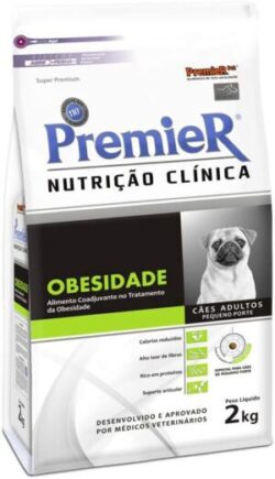 Ração Premier Nutrição Clínica Obesidade Cães Adultos Raças Pequenas 2kg