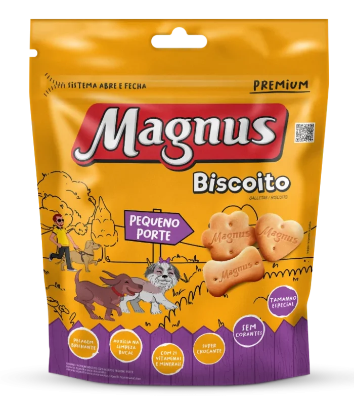 Magnus Biscoito Cães Adultos Pequeno Porte 400g