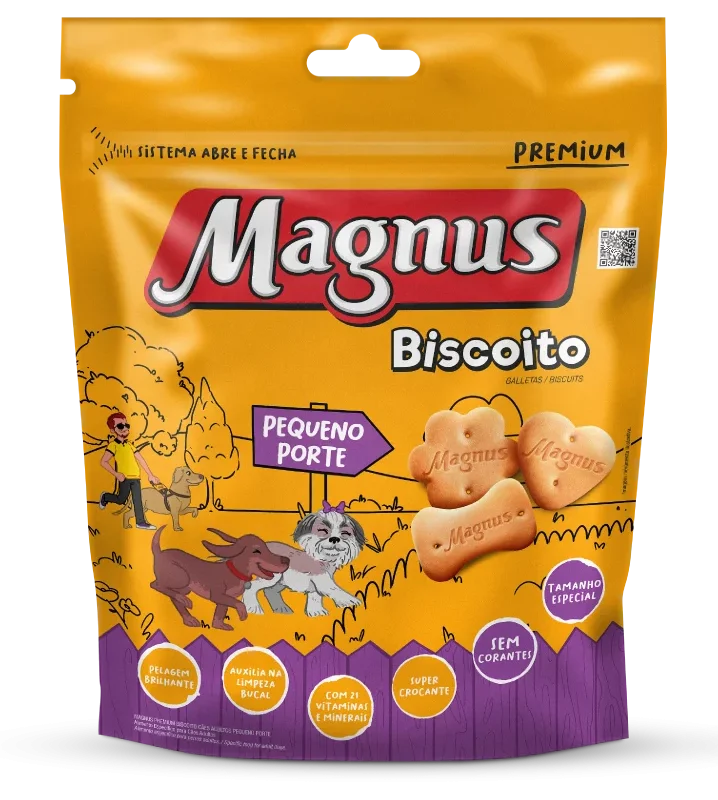 Magnus Biscoito Cães Adultos Pequeno Porte 400g