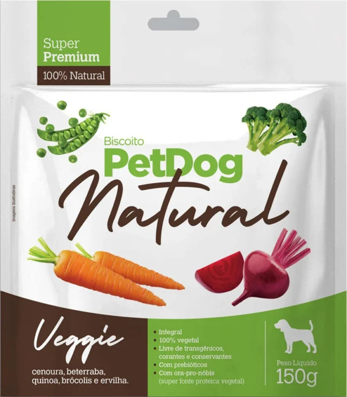 Biscoito PetDog Natural Veggie 150g