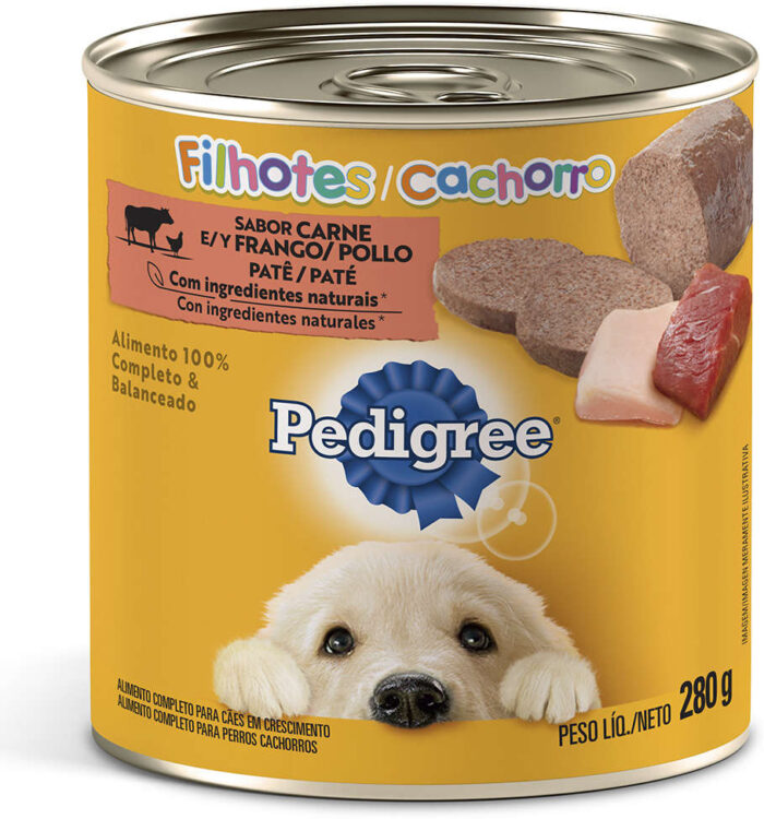 Pedigree Patê Cães Filhotes Sabor Carne e Frango 280g