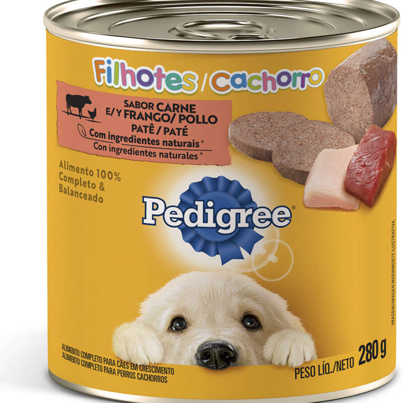 Pedigree Patê Cães Filhotes Sabor Carne e Frango 280g