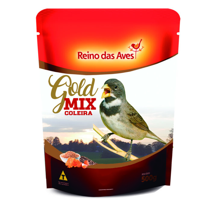 Coleira Gold Mix Reino das Aves 500g
