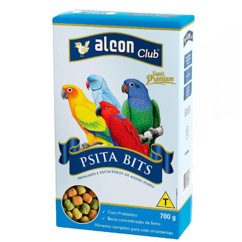Psita Bits Papagaios e Psitacídeos de Médio Porte 700 g