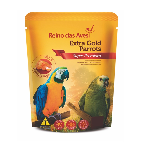 Parrots Extra Gold Reino das Aves 400g