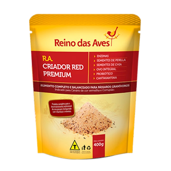 R.A. Criador Red Premium Reino das Aves 400g