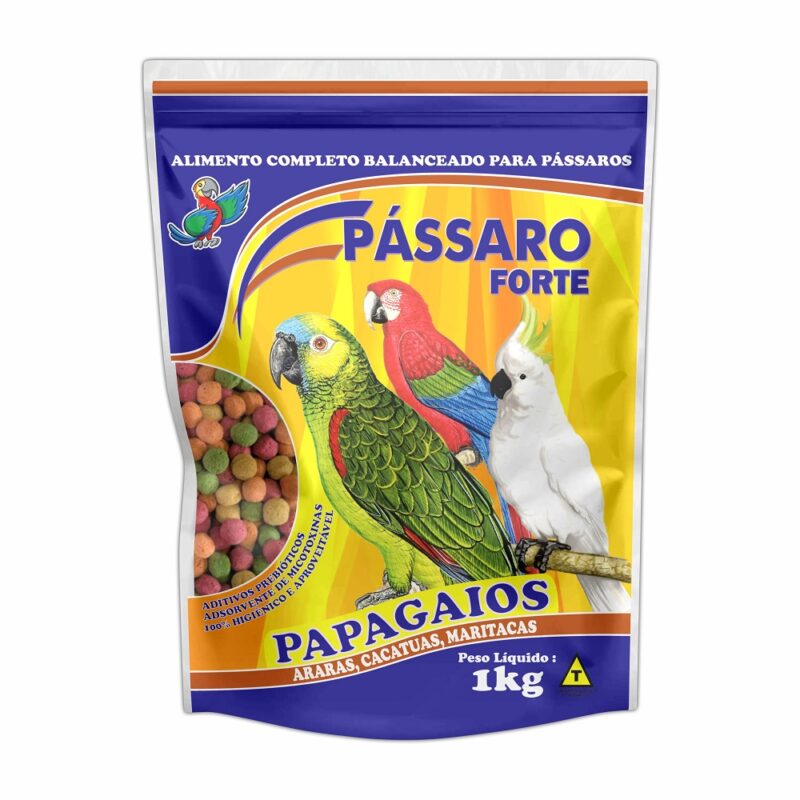 Pássaro Forte Papagaios, Araras, Cacatuas, Maritacas 1kg