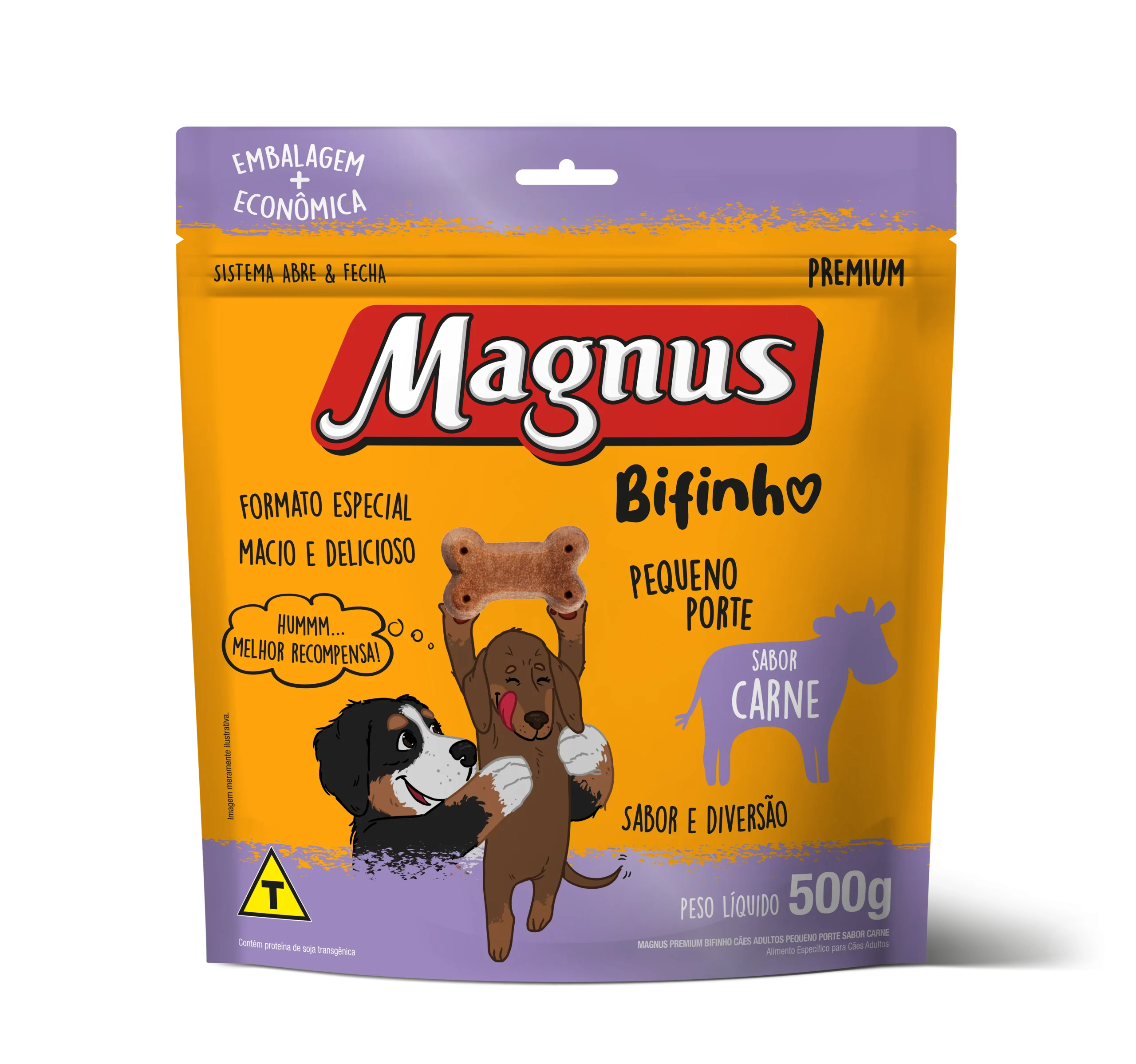 Bifinho Magnus para Cães Adultos Porte Mini e Pequeno Sabor Carne