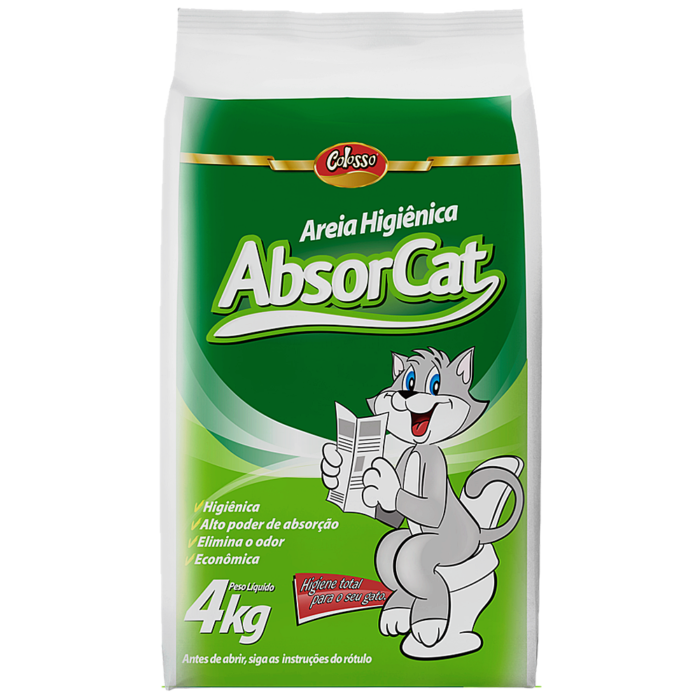 AREIA HIGIÊNICA ABSORCAT 4KG