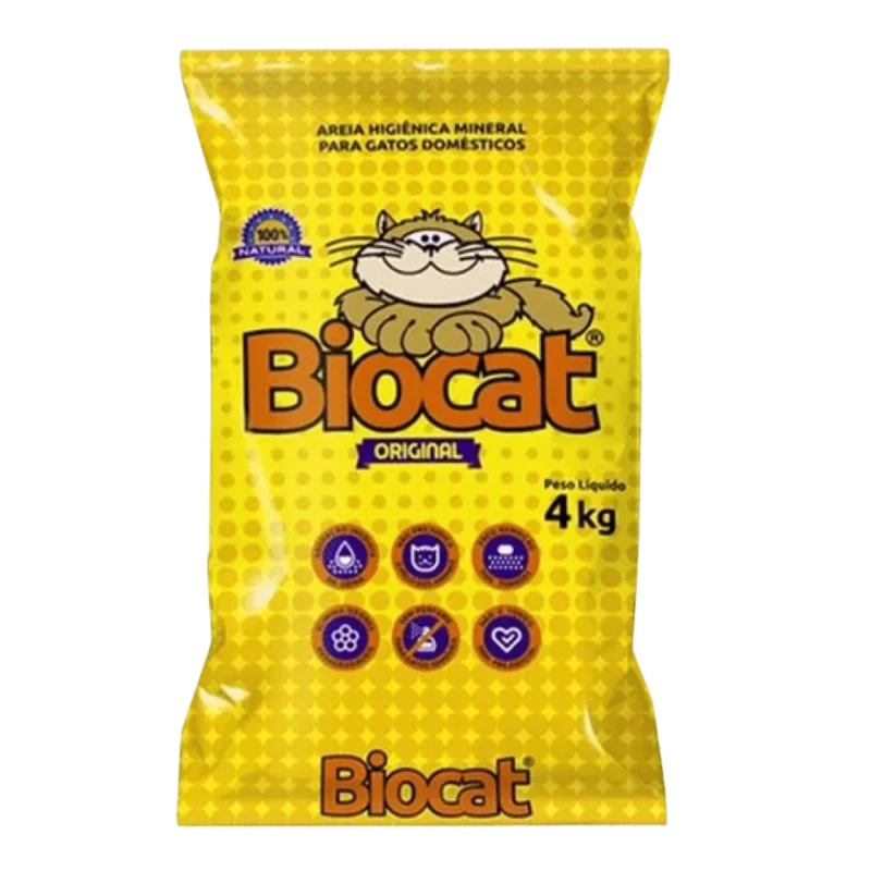 Areia Higiênica Biocat Original 4kg