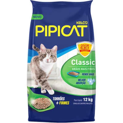 AREIA HIGIÊNICA PIPCAT CLASSIC12KG