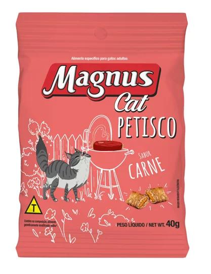Magnus Cat Petisco Sabor Carne 40g