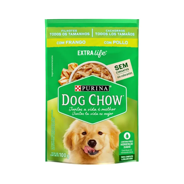 SACHÊ DOG CHOW FILHOTES TODOS OS TAMANHOS SABOR FRANGO 100G