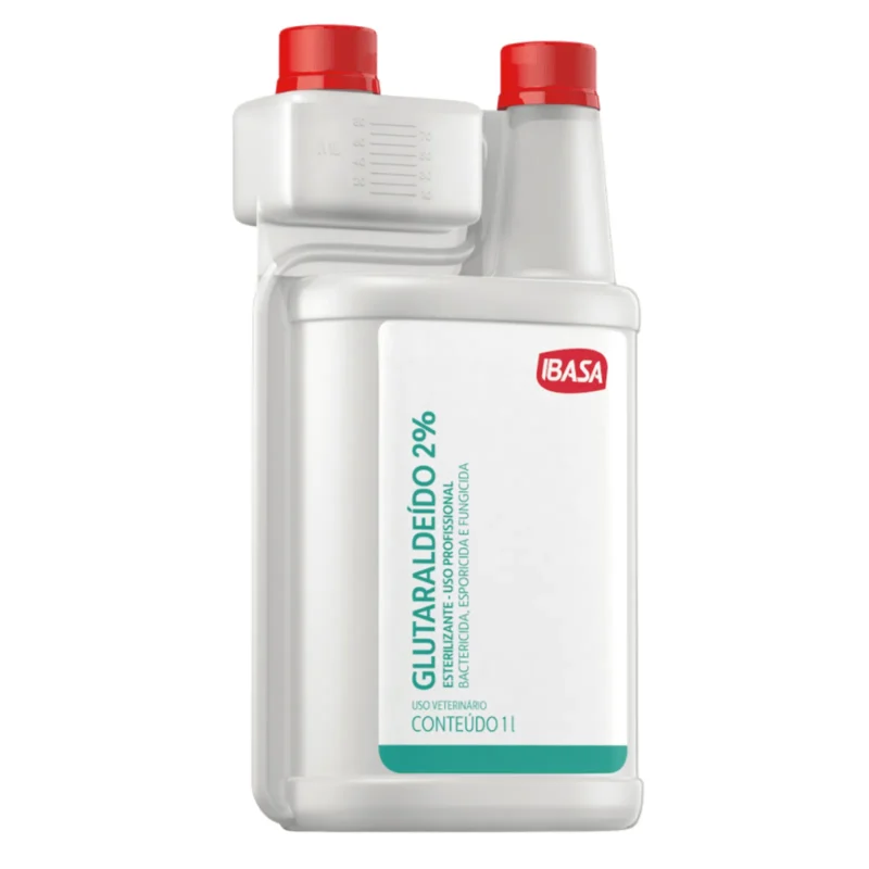 Glutaraldeido 2% Ibasa 1l - Esterilizante e Desinfetante para Ambientes