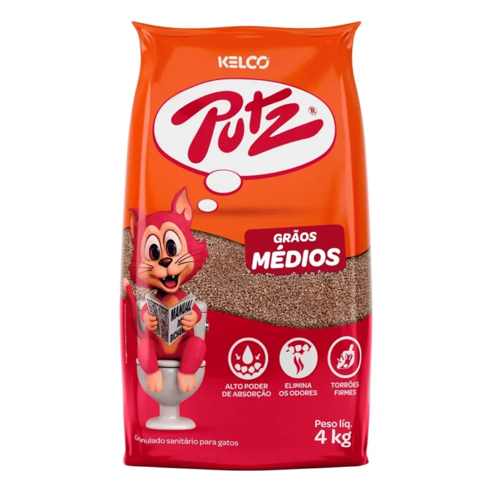 GRANULADO SANITÁRIO PUTZ GRÃOS MÉDIOS 4KG