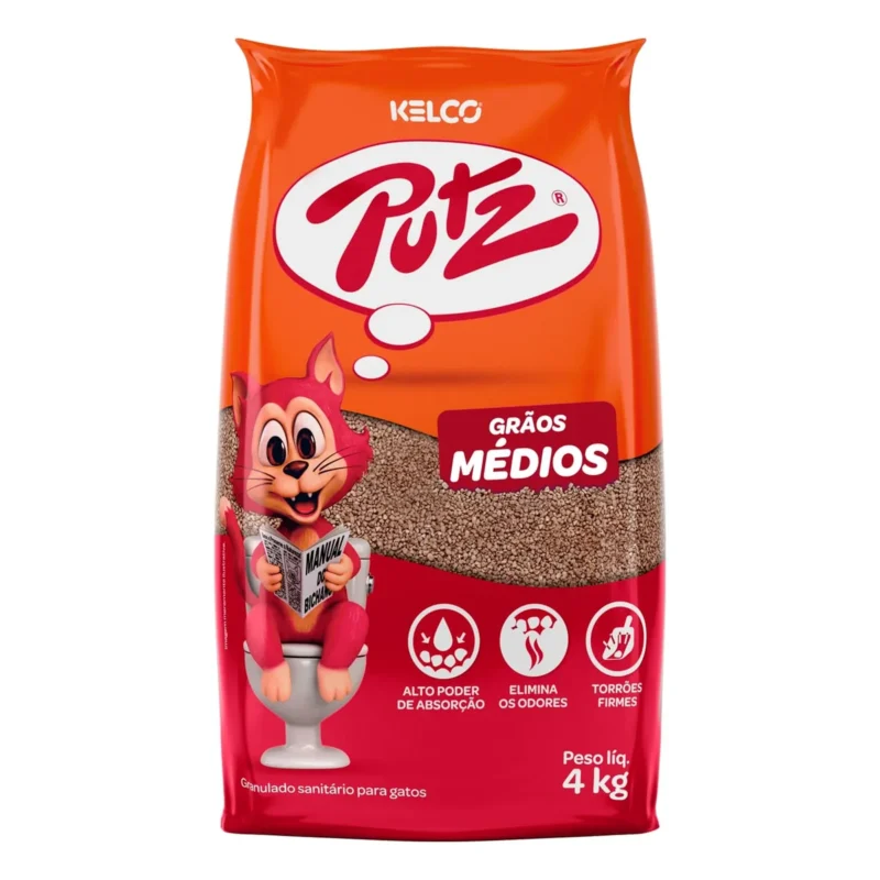 GRANULADO SANITÁRIO PUTZ GRÃOS MÉDIOS 4KG