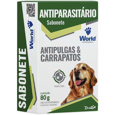 SABONETE WORLD ANTIPULGAS E CARRAPATOS 80G