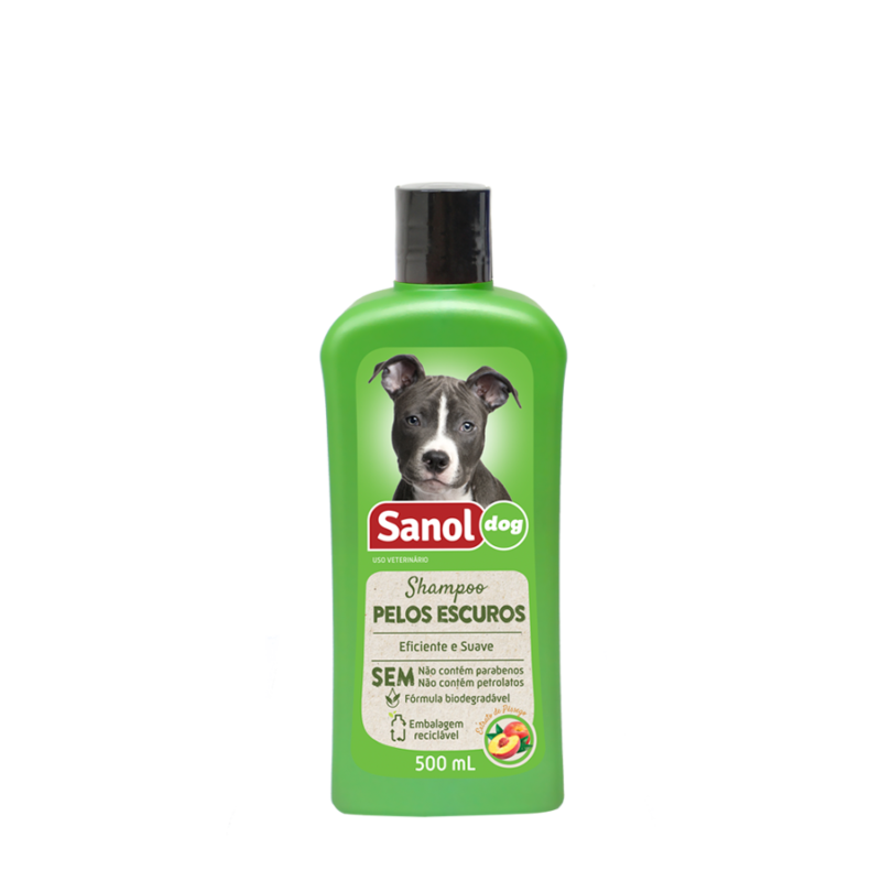 SHAMPOO PELOS ESCUROS SANOL DOG 500ML