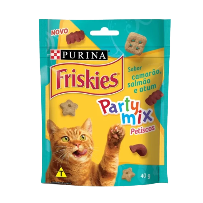 FRISKIES PETISCO PARA GATOS SABOR DE CAMARÃO, SALMÃO E ATUM 40g