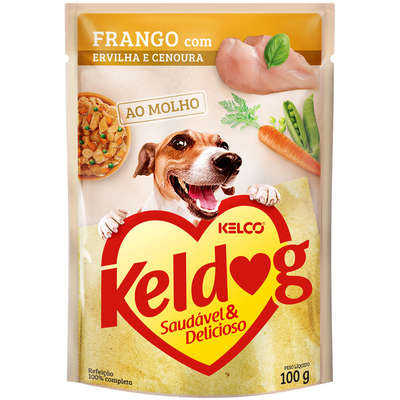 SACHÊ KELDOG FRANGO COM ERVILHA E CENOURA 100G