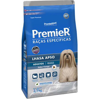 Lhasa Apso Adultos Porte Pequeno Frango 2,5kg
