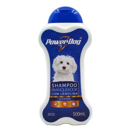SHAMPOO POWER DOG BRANQUEADOR COM LANOLINA 500ML