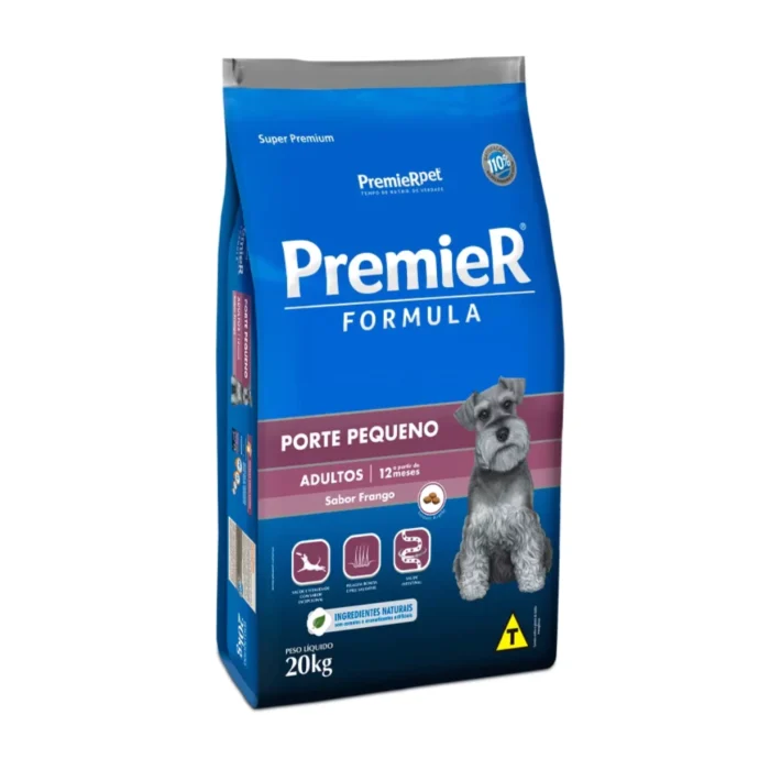 PREMIER FORMULA CÃES ADULTOS PORTE PEQUENO FRANGO 20KG