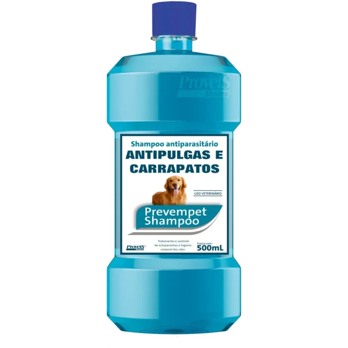 SHAMPOO PREVEMPET ANTIPARASITÁRIO ANTIPULGAS E CARRAPATOS 500ml