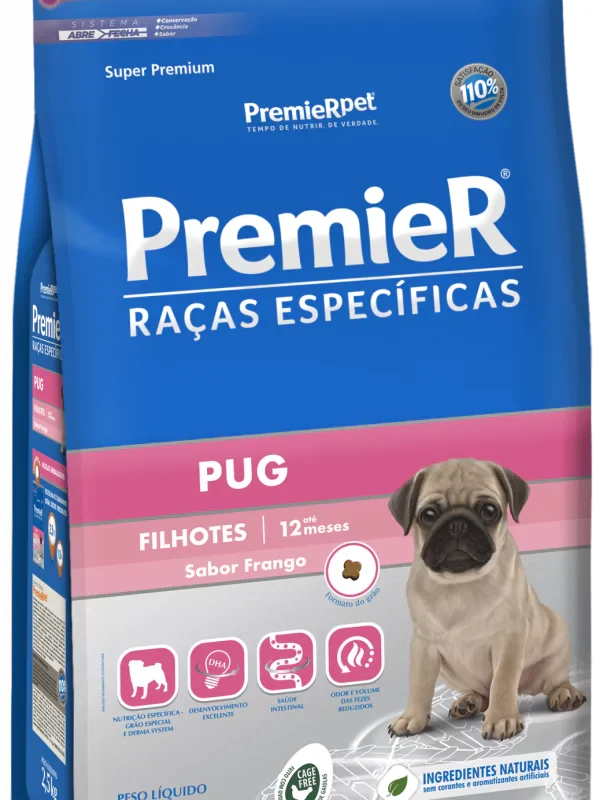 PremieR Raças Específicas Pug Filhotes Porte Pequeno Frango 2,5kg
