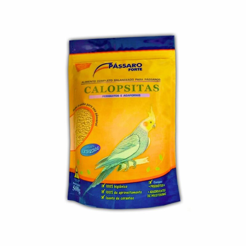 Calopsita Extrusado Pássaro Forte 500g