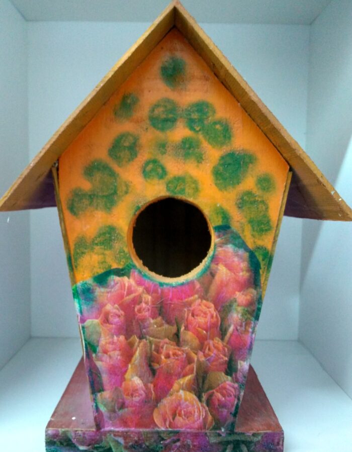 CASINHA PÁSSAROS MADEIRA PARA PARA JARDINS E VARANDAS