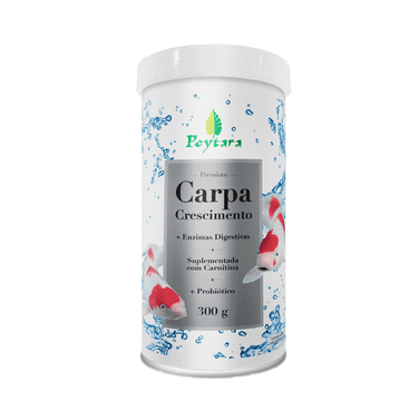 Ração Poytara Carpa Crescimento 300gr