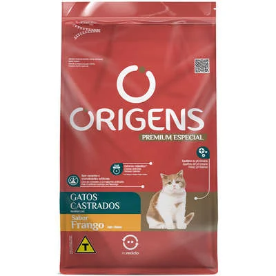 Origens Premium Especial Gatos Castrados Sabor Frango 3kg