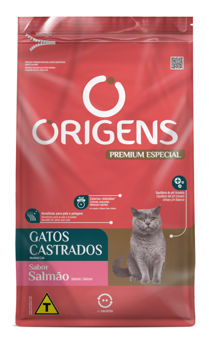GATOS CASTRADOS SABOR SALMÃO 1kg