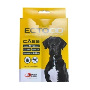 Ectocid Contra Pulgas e Carrapatos Para Cães Acima de 40kg