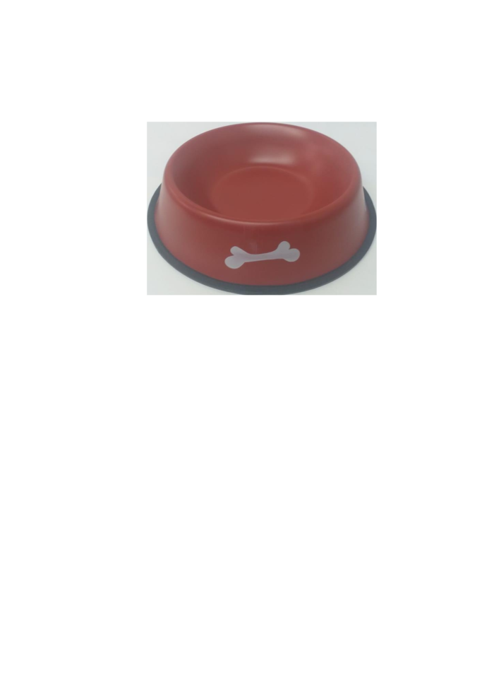 Comedouro Para Pets em Aço Com Base Antiderrapante G